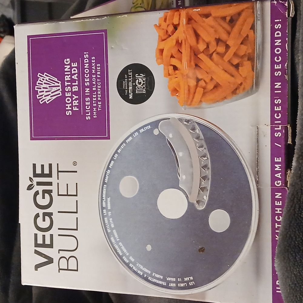 Veggie Bullet 4 New Blades:Udon, Angel Hair,Shoestring Fry and Ribbon Blade